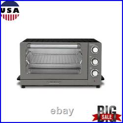 0.6 Cu Ft 6 Slices Countertop Toaster Oven Broiler With Convection Timer Kitchen