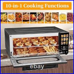10-in-1 Air Convection Toaster Oven, 15L Convection 20.27 × 9.05 × 16.14 Black