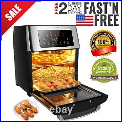 10-in-1 Air Fryer 16QT AirFryer Toaster Oven Oilless Cooker Countertop Oven Pro
