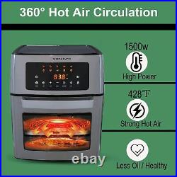 10-in-1 Air Fryer 16QT AirFryer Toaster Oven Oilless Cooker Countertop Oven Pro