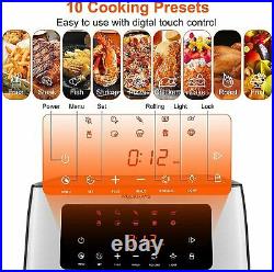 10-in-1 Air Fryer Toaster Oven Combo, 16 Quart Countertop Convection Oven 1500W