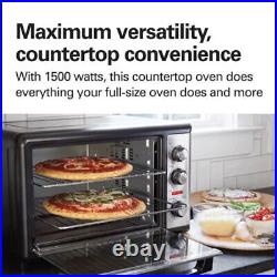 1500W Countertop Oven with Convection Toaster Digital Timer Broil Rotisserie Hot