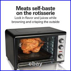 1500 W Countertop Convection Rotisserie Oven Adjustable Cooking Racks Kitchen US