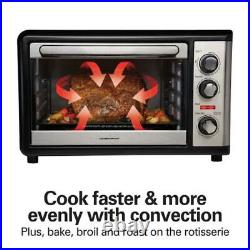 1500 Watts Toaster Ovens Kitchen Countertop Oven with Convection and Rotisserie