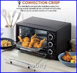 17.5L Countertop Convection Oven Air Fryer Toaster Oven Microwave Roast Broiler