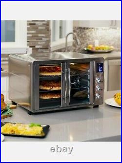 1800W Countertop Turbo Convection Toaster Oven French Doors, Digital Display 55L