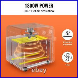 18L 7 in 1 Countertop 6 Slice Convection Oven Dehydrate Air Fryer Toaster Oven