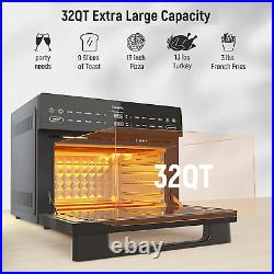 18-In-1 Air Fryer Toaster Oven Combo 32QT Large Fast Countertop Convection Ove
