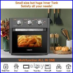 19QT Convection Oven Air Fryer Countertop Toaster Steak Broil Roast Bake Oilless