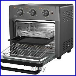 19QT Convection Oven Air Fryer Countertop Toaster Steak Broil Roast Bake Oilless
