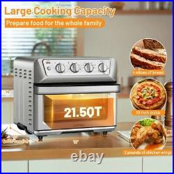 21.5 QT Convection Countertop Oven Air Fryer Toaster Oven Kitchen Cooking Recipe