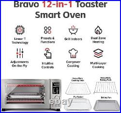 21-Qt 12-in-1 Digital Toaster Oven, Countertop Convection Oven & Air Fryer Combo