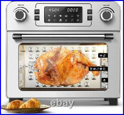 23QT Air Fryer Oven 1900W Countertop Toaster Oven Rotisserie Bake Rack Included