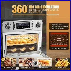 23QT Air Fryer Oven 1900W Countertop Toaster Oven Rotisserie Bake Rack Included