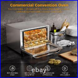 23QT Commercial Bake Countertop Convection Oven Stainless Steel PARA Heating
