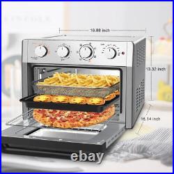 24QT 7-in-1 Convection Oven Countertop Air Fryer Toaster Oven Combo Kitchen Use