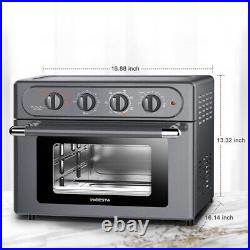 24QT Air Fryer Toaster Oven Combo 7-in-1 Convection Oven Countertop