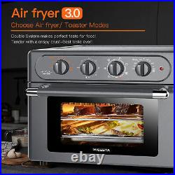 24QT Air Fryer Toaster Oven Combo WEESTA 7-in-1 Convection Oven Countertop Large