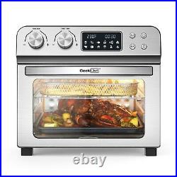 24Quart LCD Countertop Air Fryer Convection Toaster Oven with Rotisser Dehydrator