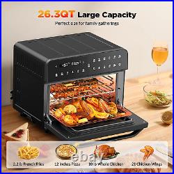 26.3QT/25L Extra-Large Convection Toaster Oven, Convection Oven Countertop, Bake