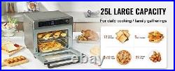 26.4QT/25L Countertop 12 Slice Convection Oven Dehydrate Air Fryer Toaster Oven