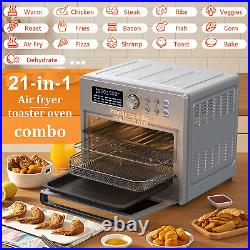 26 QT Air Fryer Toaster Oven Combo, 21-In-1 Large Countertop Convection Ovens wi