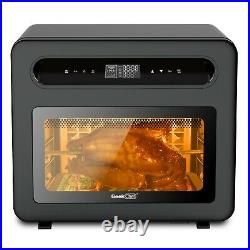 26 QT Steam Convection Oven Countertop Stainless Steel, Black