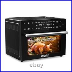 32 QT Digital Toaster Oven Air Fryer Combo, Convection Oven Countertop Black