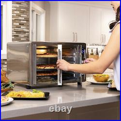 55L 1800W Extra Large Countertop Turbo Convection Toaster Oven With French Doors