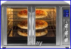 55L Extra Large Countertop Turbo Convection Toaster Oven 1800W Stainless Steel