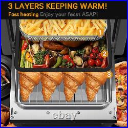 5-In-1 Air Fryer Toaster Oven 19QT Convection Countertop Oven Roast Toast Broil