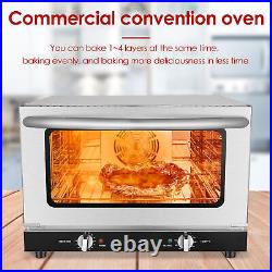 66L/70Qt Countertop Convection Oven Commercial Toaster Bread Pizza Maker+4 Racks