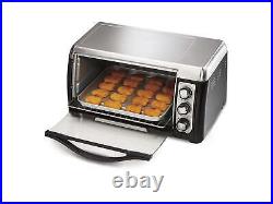 6 Slice Capacity Toaster Oven Removable Tray 30 Min Timer Glass Door Convection