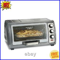 6 Slice Countertop Convection Air Fryer Toaster Oven timer Stainless Steel New