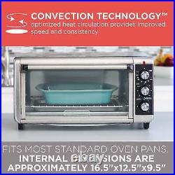 8 Slice Countertop Extra-Wide Toaster Oven Convection Heating Stainless Steel US