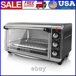 8 Slice Extra-Wide Convection Countertop Toaster Oven Stainless Steel Baking New