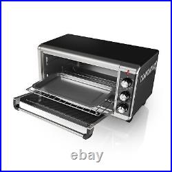 8 Slice Extra-Wide Stainless Steel Countertop Toaster Pizza Oven Convection New