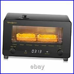 8-in-1 Convection Oven Countertop, Air Fryer Steam Toaster Oven 10QT Graphite