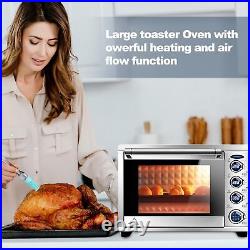9-In-1Countertop Toaster Oven Convection Oven Digital Control Stainless Steel US