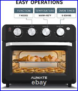 AUMATE Convection Toaster Oven, 19-Quart Counter-Top Convection Oven, 7-In-1 Air