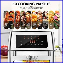 Air Fryer, 16QT Air Fryer Toaster Oven, 10in1&Oilless cooker, Countertop Convectio=