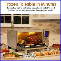 Air Fryer Convection Toaster Oven Countertop, Adjustable Dual Even Heat