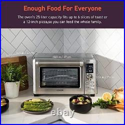 Air Fryer Toaster Oven, 11-in-1 Countertop Convection Oven, Broiler for Pizza