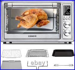 Air Fryer Toaster Oven 12-In-1 Convection Countertop Rotisserie Stainless Steel