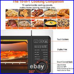 Air Fryer Toaster Oven Combo 10-In-1 Countertop Convection Oven 1800W, Flip u