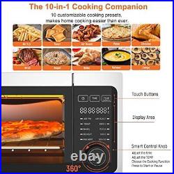 Air Fryer Toaster Oven Combo 10-in-1 Countertop Convection Oven 1800W, Flip