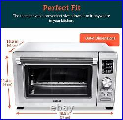 Air Fryer Toaster Oven Combo 12 Functions Smart 30L Large Countertop Rotisserie