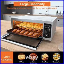 Air Fryer Toaster Oven Combo Fabuletta 10-in-1 Countertop Convection White