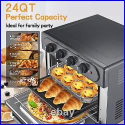 Air Fryer Toaster Oven Combo, WEESTA 7-In-1 Convection Oven Countertop, 24QT Lar