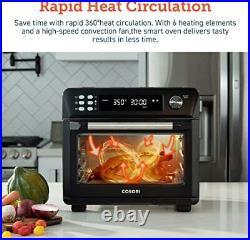 Air Fryer Toaster Oven, Countertop Convection Oven Combo, One-Touch Screen